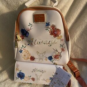 Warner Bros. Cream Floral Backpack